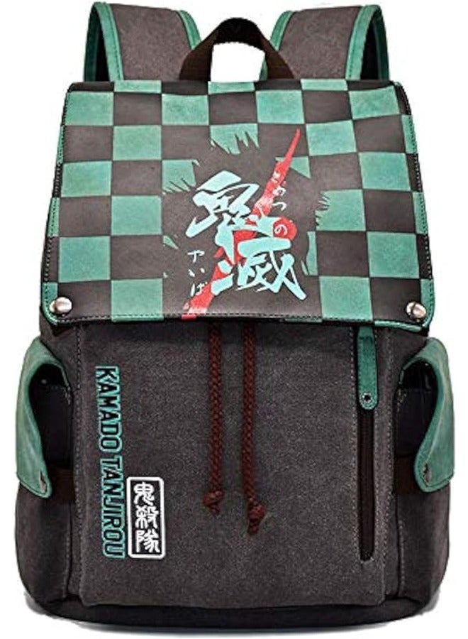 general Anime Backpack for Demon Slayer School Bag Cosplay Cartoon Large Capacity Rucksack Backpack Bookbag Suitable for Kids Girls Boys Students - Image 1