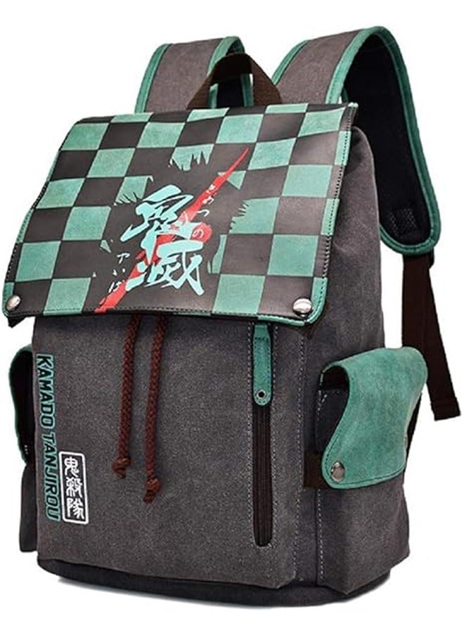 general Anime Backpack for Demon Slayer School Bag Cosplay Cartoon Large Capacity Rucksack Backpack Bookbag Suitable for Kids Girls Boys Students - Image 2