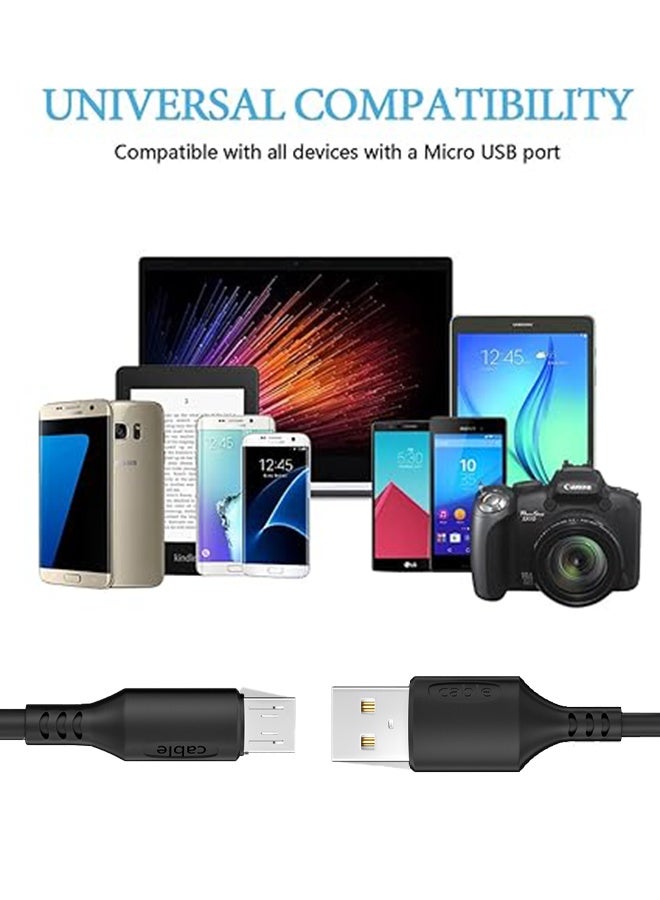 An Micro USB Cable, Sync Charge USB Data, 1.2M Cable Compatible MicroUSB Devices - Black - Image 4