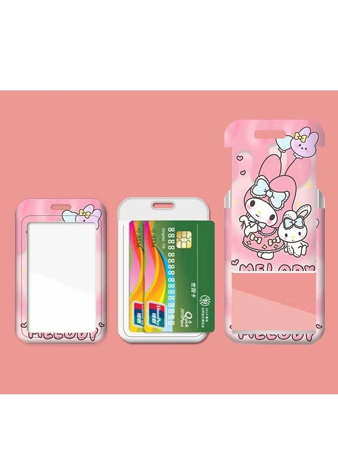 Sanrio My Melody and Kuromi Lanyard Set with ID Badge Holders and Removable Charms | Keychain for Office, Staff, Students - Image 4