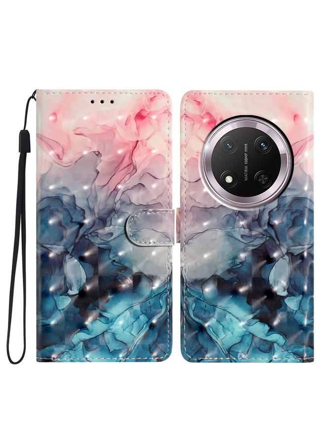 اس-توب جراب هاتف Honor X9c 5G من الجلد بنمط ثلاثي الأبعاد - Image 1