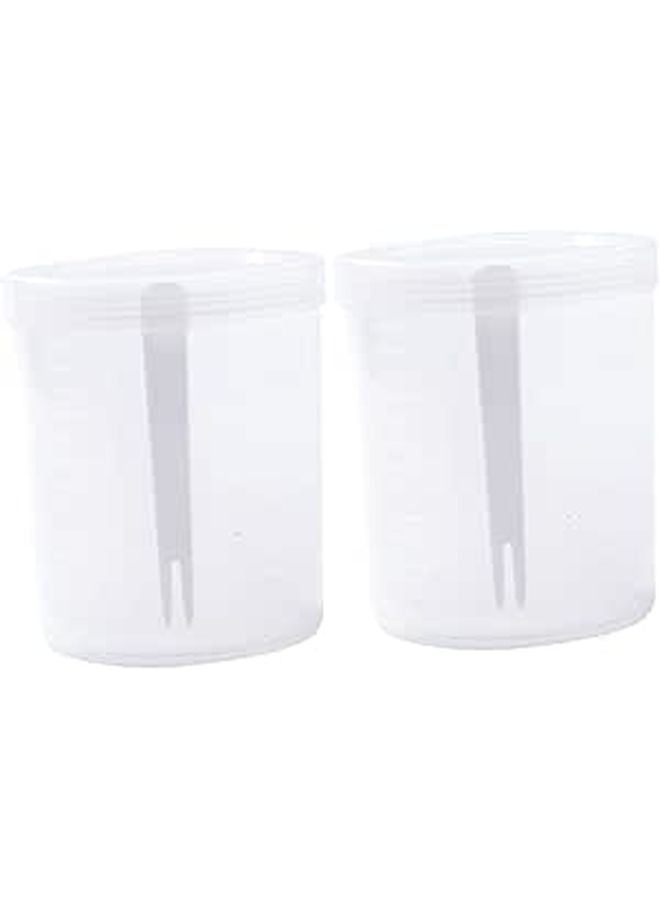 Airtight Freezer Boxes For Fresh Fruit Storage Easy Clean Space Saving Design 2Pcs - Image 1
