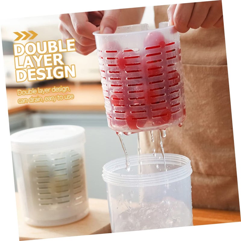 Airtight Freezer Boxes For Fresh Fruit Storage Easy Clean Space Saving Design 2Pcs - Image 4