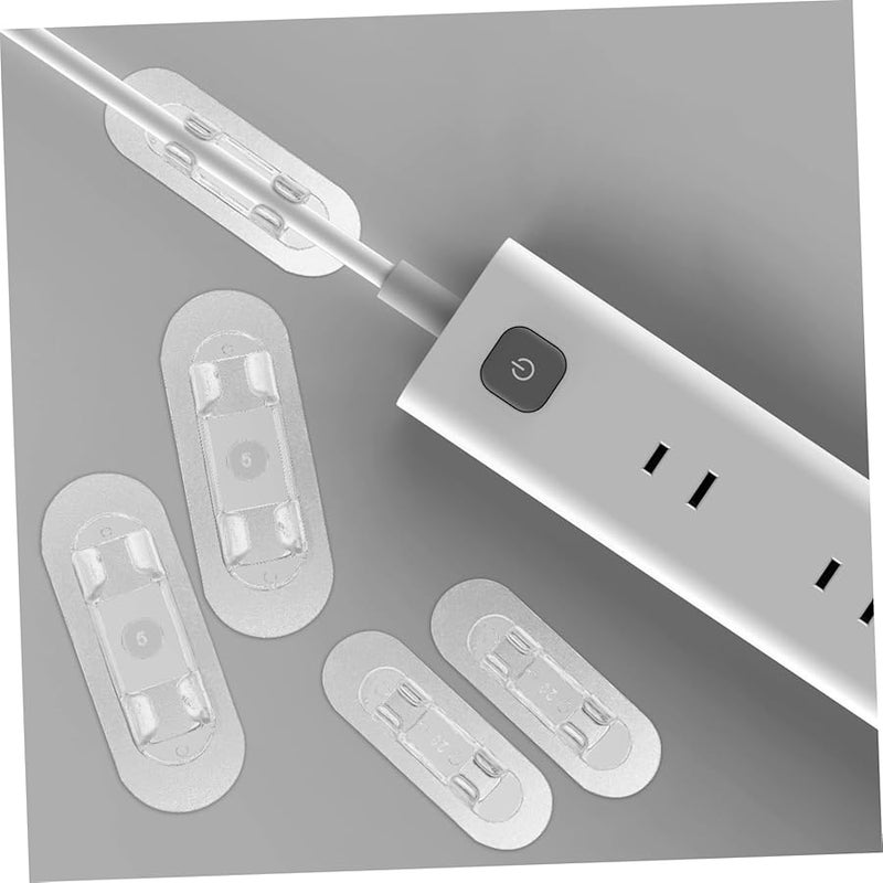 30 Pack White Cable Clips Cord Organizer Wall Wire Clamp Holders for Appliances - Image 4