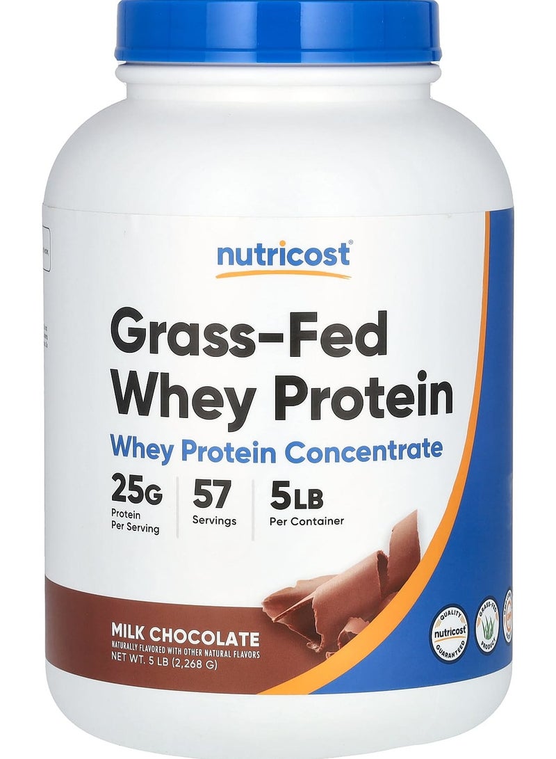 Grass-Fed Whey Protein, Milk Chocolate , 5 lb (2,268 g)