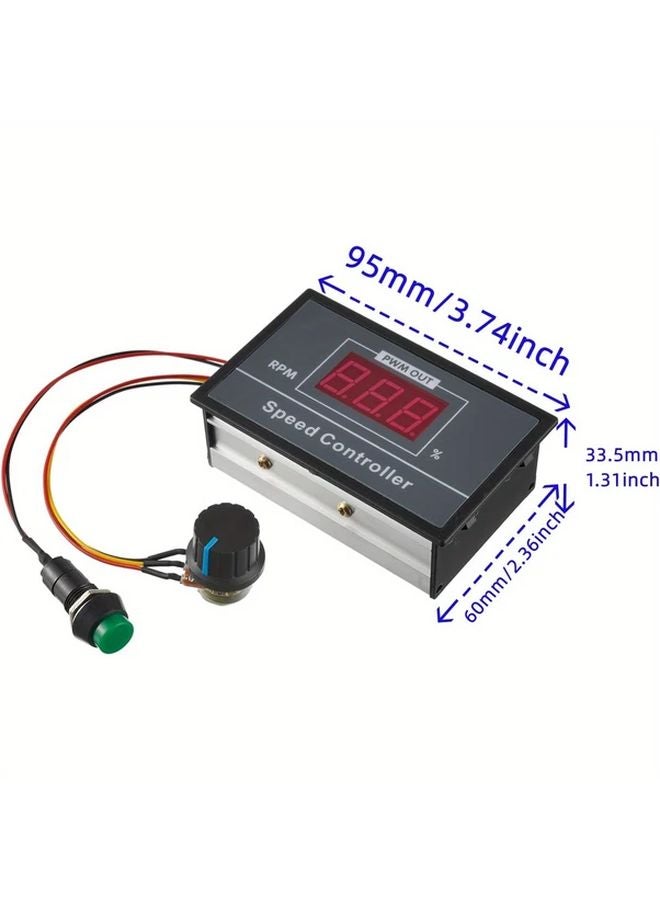 30A متحكم سرعة محرك التيار المستمر PWM 6-60 فولت بشاشة رقمية LED 1 قطعة - Image 5