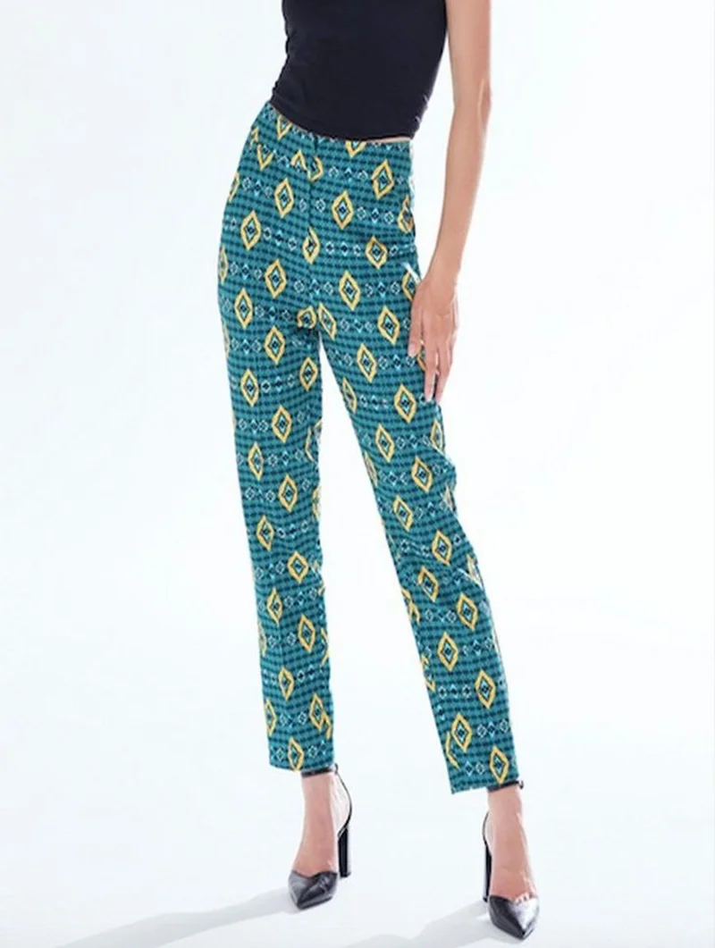 Liquorish African Print Suit Trousers