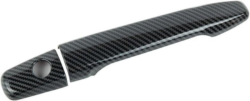 Carbon Fiber Style Door Handle Covers for Mitsubishi Lancer EX Evolution X (2008–2017), 4 Piece ABS Trim Set, Left Hand Drive Only, Easy Peel and Stick Installation - Image 2
