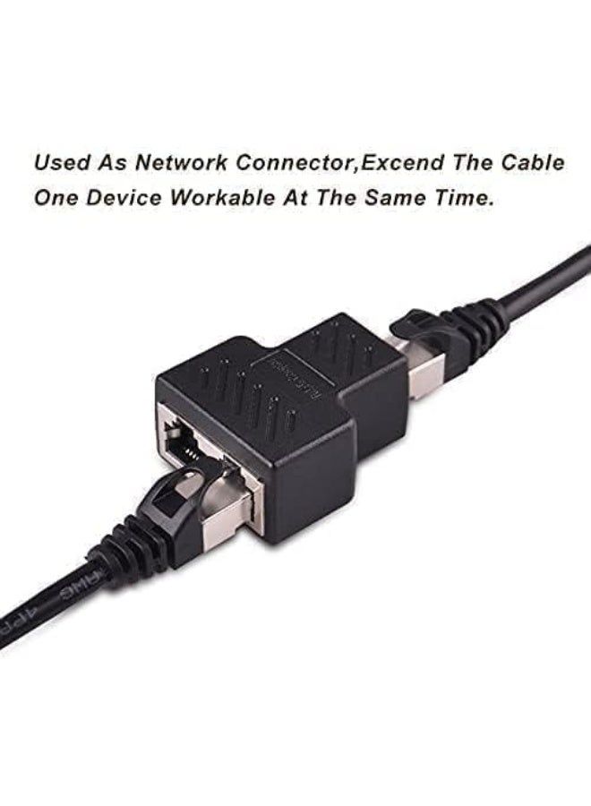 موزع شبكة محلية RJ45 1 إلى 2 – محول LAN لتقسيم كابل الإيثرنت، أداء مستقر وجودة عالية - Image 3