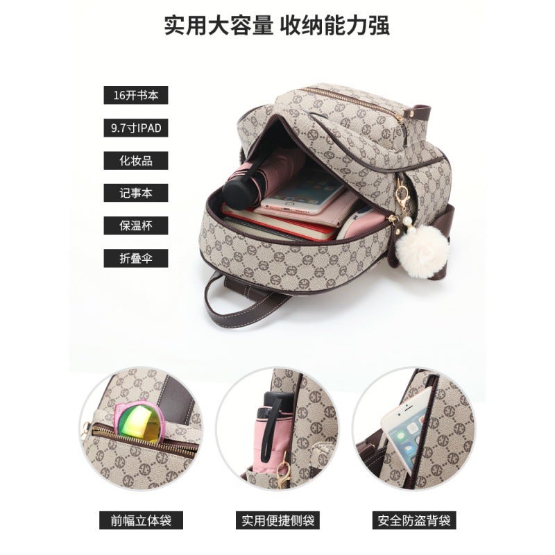 2021 New Backpack Women'S Summer Super Fashion Easiest For Match Bag Small School Bag Light Casual Travel Women'S Backpack - Image 5