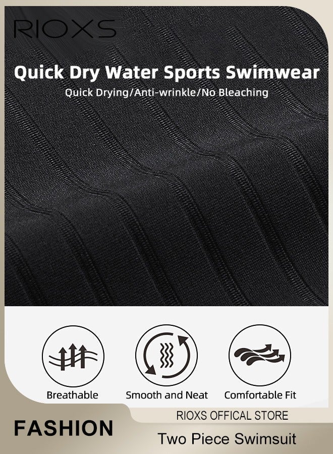 RIOXS Men's Two-Piece Swimsuit: Comfortable Swim Top and Shorts for Water Sports - Image 5