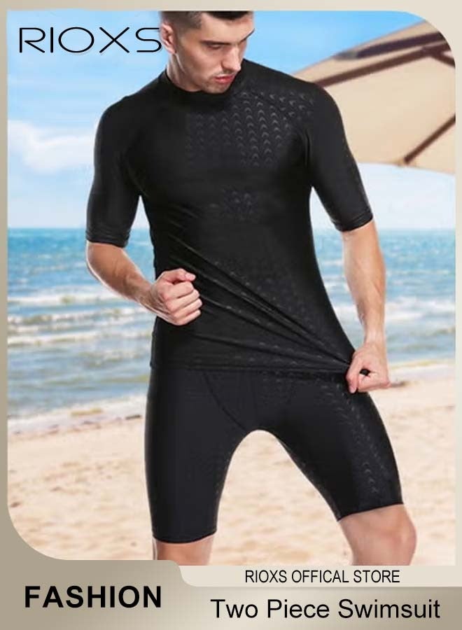 RIOXS Men's Two-Piece Swimsuit: Comfortable Swim Top and Shorts for Water Sports - Image 3