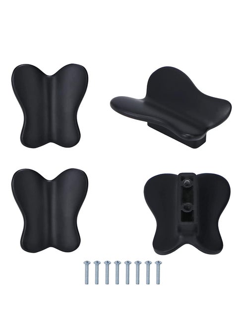 Cabinet Knobs Drawer Dresser Pulls Animal Hardware Alloy Handles Furniture Cupboard Wardrobe Door Handle Butterfly 4 Pcs Black