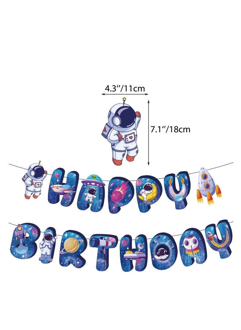 xppier Astronaut Theme Birthday Decorations for Children's Birthday Supplies  - Image 4