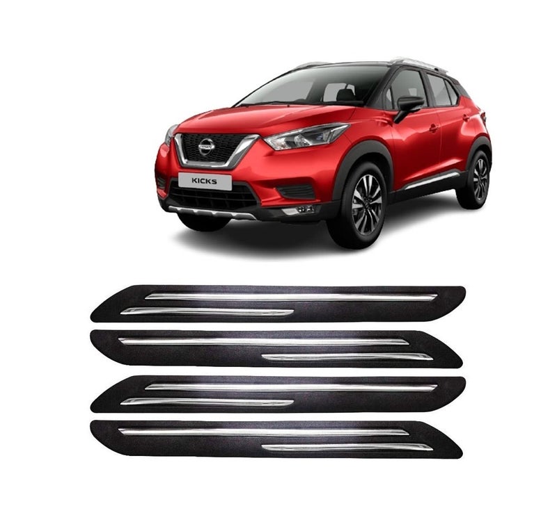 Car Bumper Guard for Nissan Kicks - (Chrome Strip)