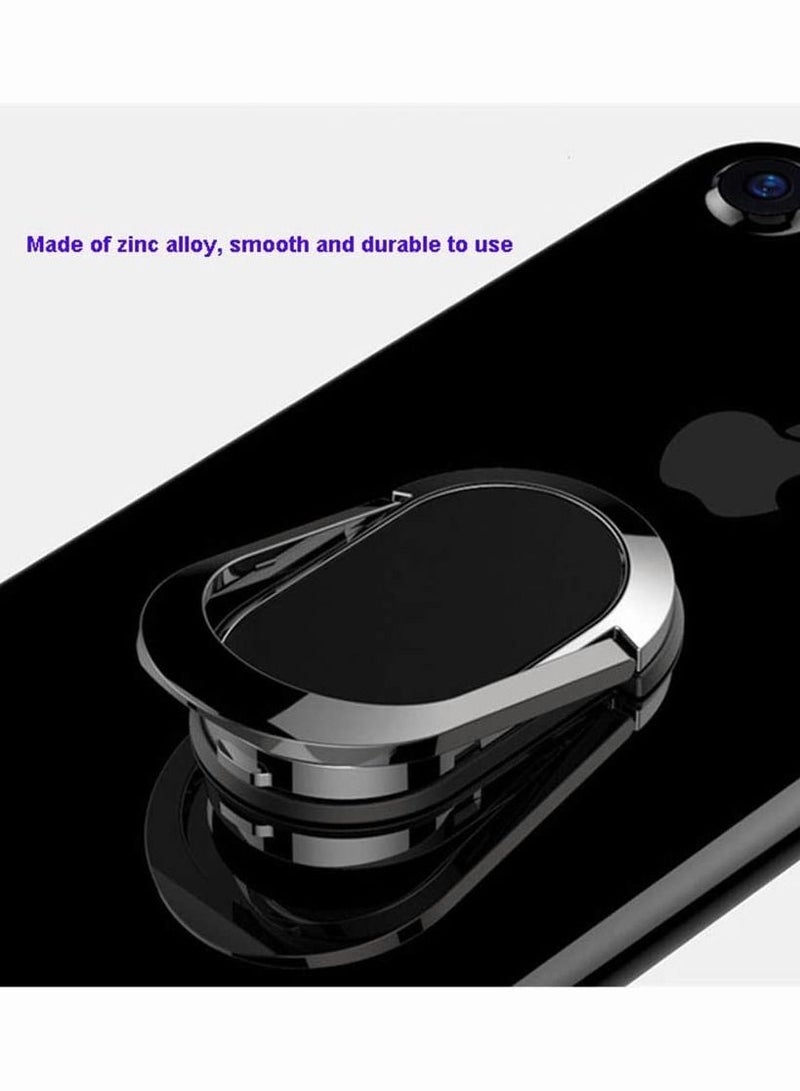 سيوسي حامل حلقي للهاتف ، SYOSI 360 قابل للتعديل حلقة للهاتف المحمول ، حلقة عالمية للهاتف الخلوي بقبضة إصبع ، حامل حلقي من سبائك الزنك لجميع الهواتف الذكية ، متوافق مع حامل السيارة المغناطيسي ، أسود - Image 5