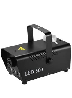 Generic 500W RGB Portable Fog Machine with 3-Color LED Lights 250ml Tank Remote Control Stage Machine Suitable for using in party wedding live concert bar KTV etc  - Image 1