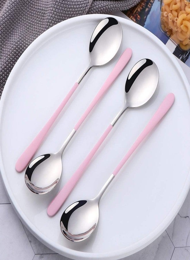 HomeAra Stainless Steel Soup Spoon Set - Elegant Cutlery Set for Soup, Dinner, and Kitchen - Premium Flatware Tableware for Home Dining - Image 2