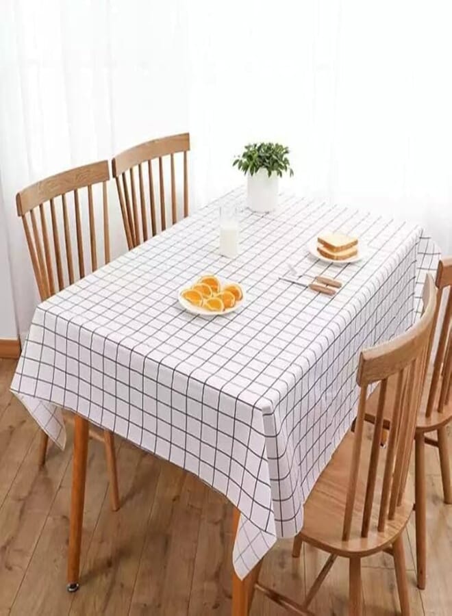 Talk on your table with Kitacat 137 x 90cm Plastic Tablecloth - Large, Rectangular, Square, Wipeable, Reusable, Oil-Proof - Perfect for Holidays and Outdoor Dining