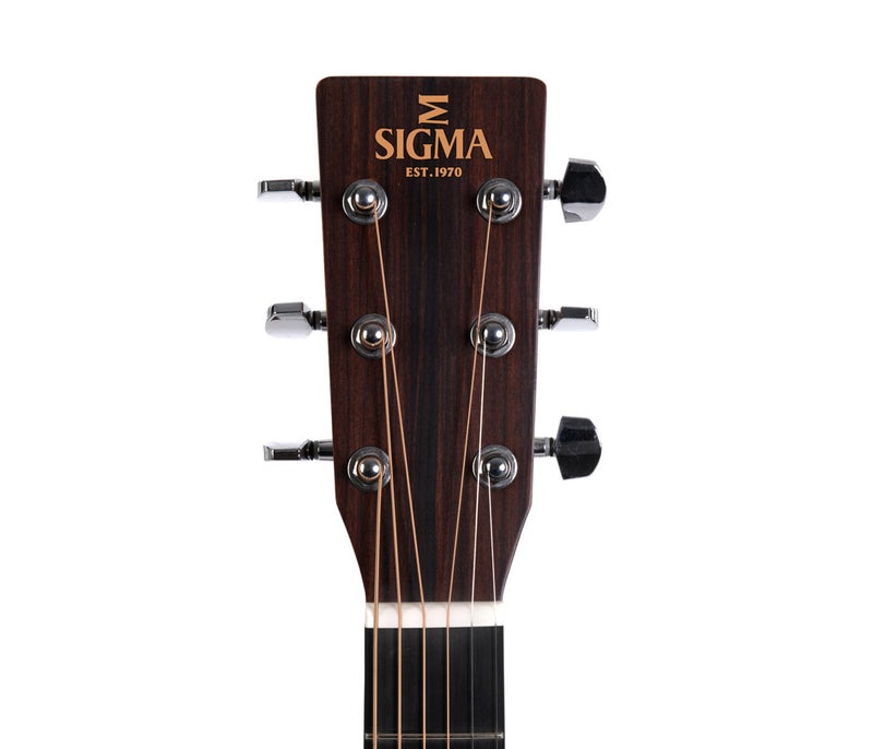 Sigma D-14 Fret Dreadnought Semi Acoustic Guitar - Natural - Image 4