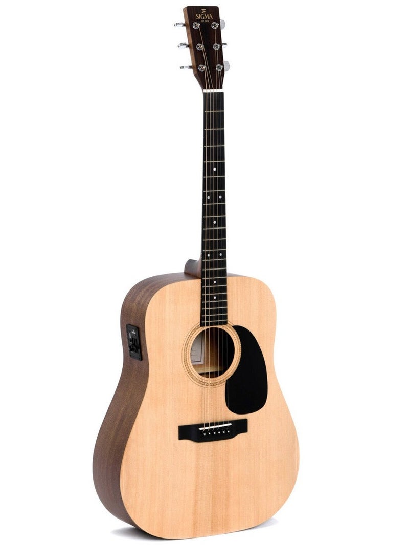 Sigma D-14 Fret Dreadnought Semi Acoustic Guitar - Natural - Image 1