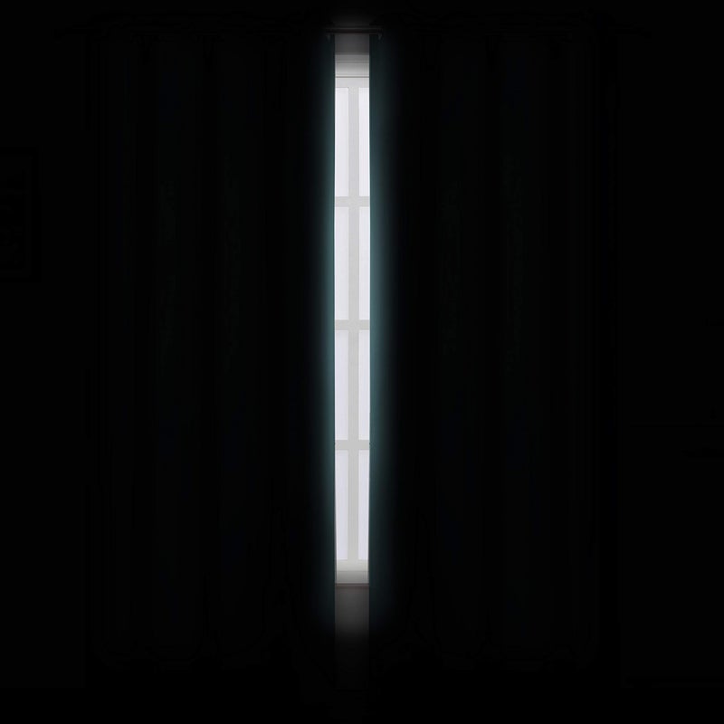 LEMOMO Sea Teal Thermal Blackout Curtains/52 x 84 Inch/Set of 2 Panels Room Darkening Curtains - Image 3