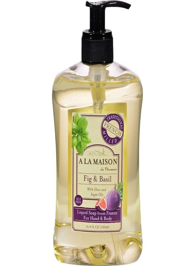 A LA MAISON Fig & Basil Natural Hand Wash Made with Essential Oils - Biodegradable, Plant-Based, Vegan, Cruelty-Free (16.9 Fl Oz Bottle) - Image 1