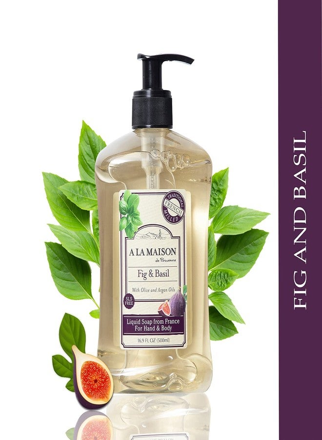 A LA MAISON Fig & Basil Natural Hand Wash Made with Essential Oils - Biodegradable, Plant-Based, Vegan, Cruelty-Free (16.9 Fl Oz Bottle) - Image 3