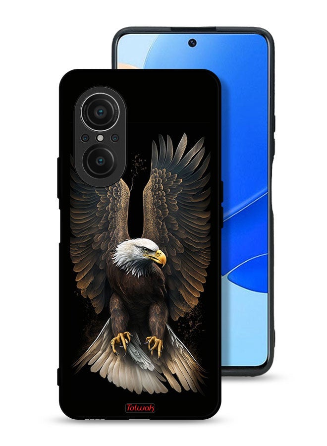 Tolwak Huawei nova 9 SE 5G Protective Case Cover Eagle Spread Wings - Image 1