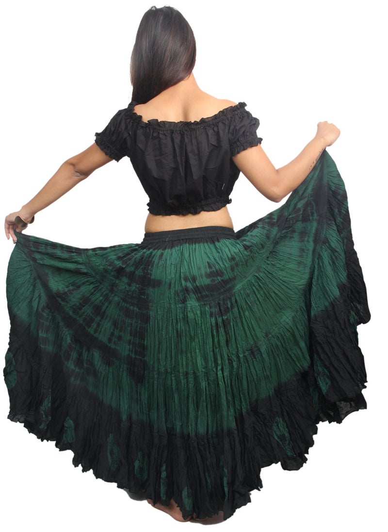 Wevez Women's American 25 Yard Cotton Skirt, One Size, BR - Image 3