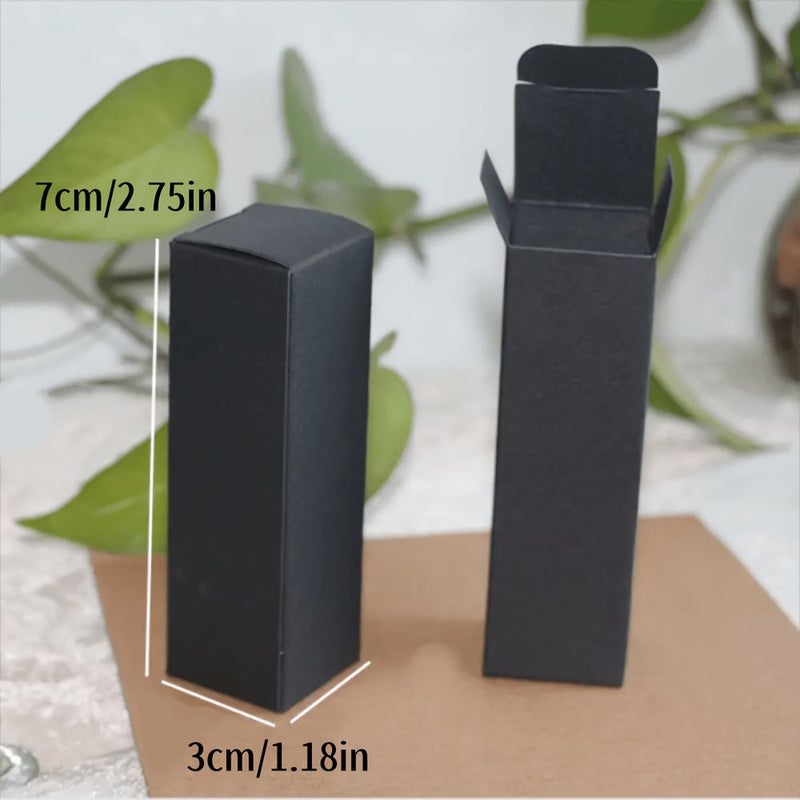 40 صندوق هدايا صغير من الورق المقوى المستطيل باللون الأبيض، عدد 40 قطعة، أبعاد 1.18 × 1.18 × 3.94 بوصة لتخزين العناصر، لحفلات الزفاف وأعياد الميلاد - Image 3