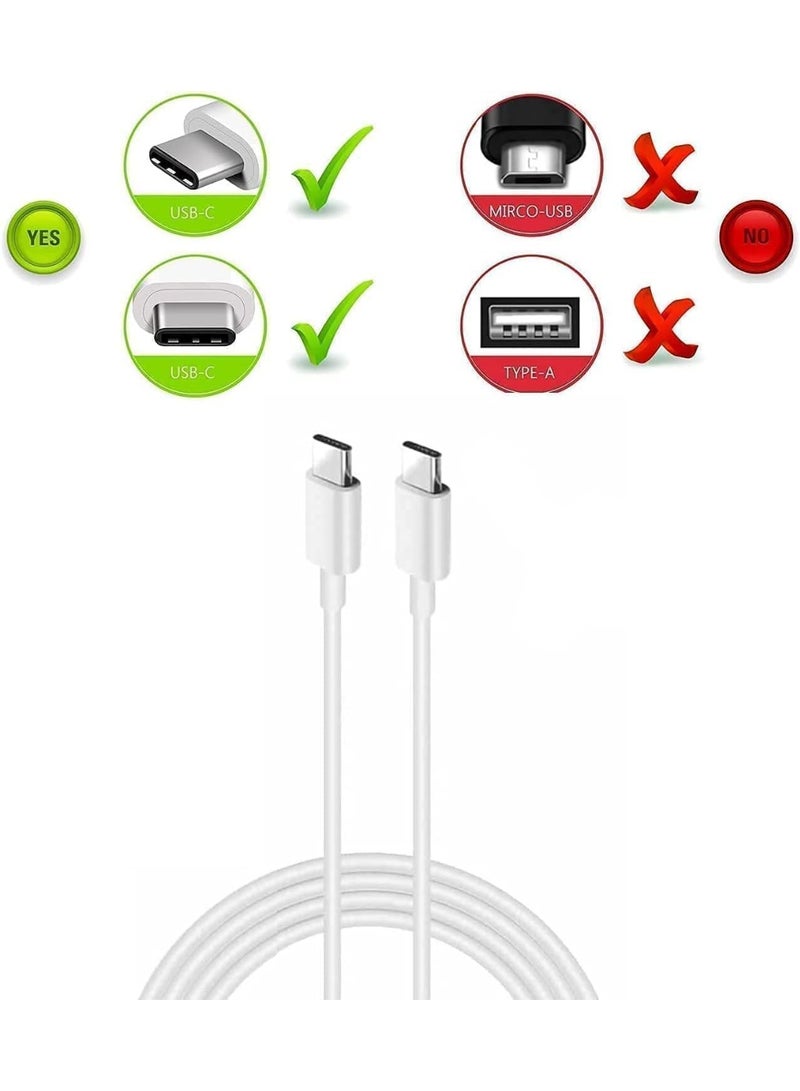 Terabyte New Replace 87W USB-C Fast for MacBook Pro Charger Power Adapter Compatible With MacBook Pro 16/15/14/13" & Air 13" - For Laptop/Tablet/Smartphone With USB-C Port - White, - Image 2