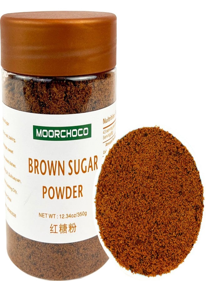 MOORCHOCO Black Sugar Powder from Yunnan, Pure Brown Sugar Sweetener for Cooking, Additive-Free (12.34oz) - Image 1