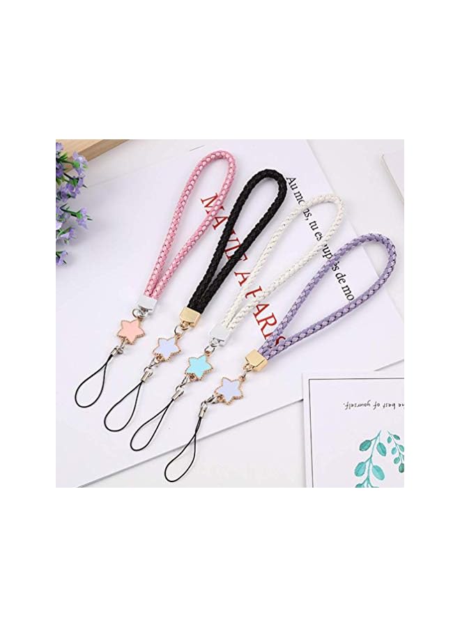 Green Tiger Cell Phone Lanyard Wrist Strap Cell Phone Sling Star Cell Phone Sling Leather Handmade Love Cell Phone Charm Wallet Keychain Camera Smartphone Charm fit for LABUBU (4 Pieces) - Image 5