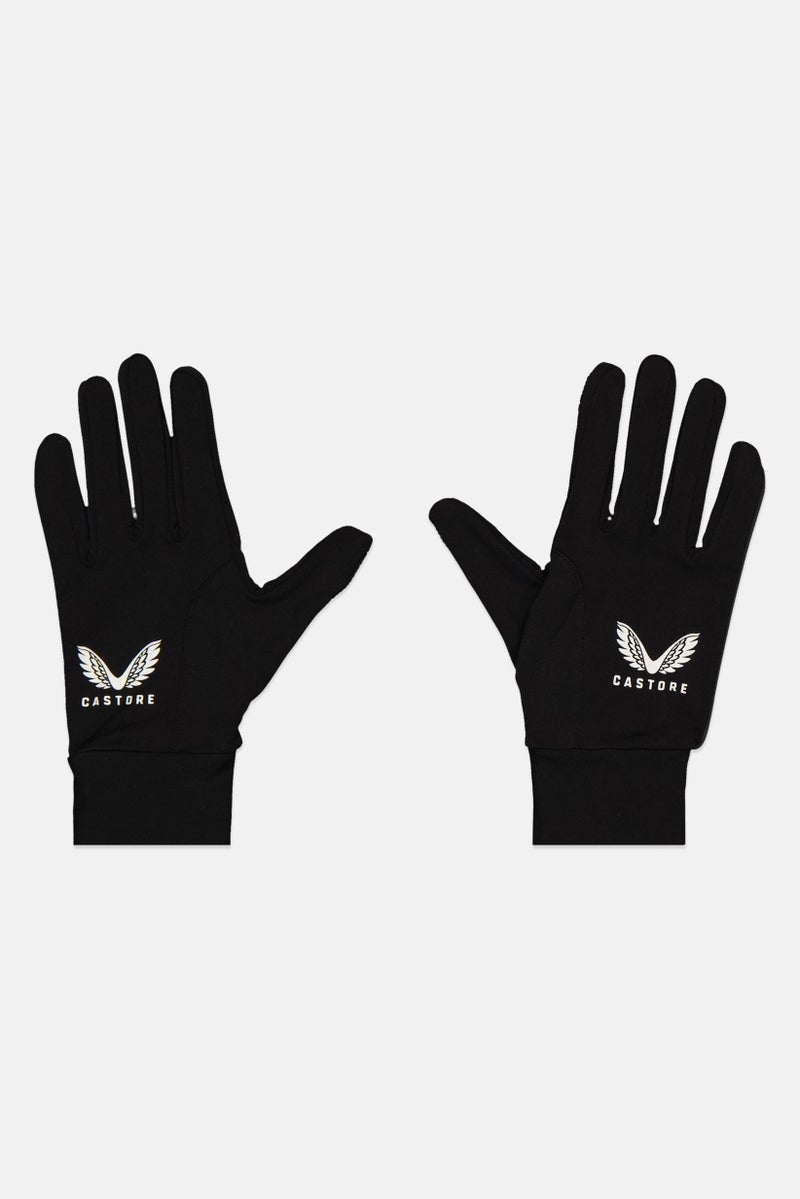 CASTORE Kids Boy Brand Logo Caviar Performance Gloves, Black - Image 1