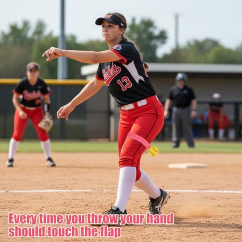 Softball Pitching Training Aid for Correct Mechanics, Softball Pitching Trainer Tools Fits Youth and Adult Practice Fastball Change Up Drop Ball Screw Ball Rise Ball Curve Ball - Image 5