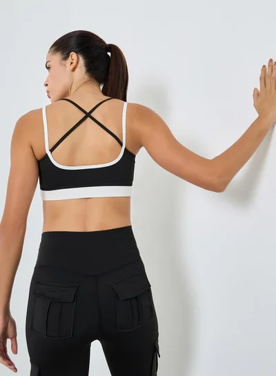 Styli Active Multi Strap Sports Bra