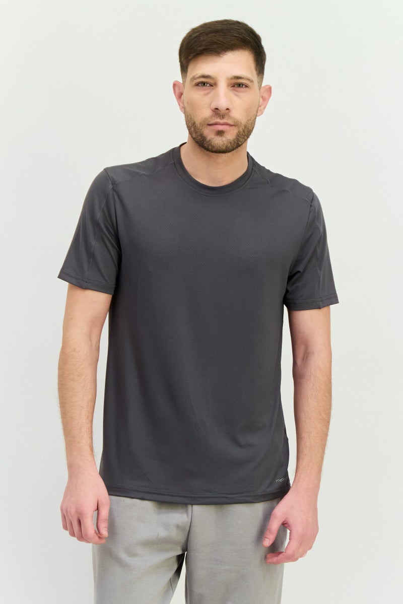 MOTION Men Sportswear Fit Short Sleeves Outdoor T-Shirt, Grey - Image 1