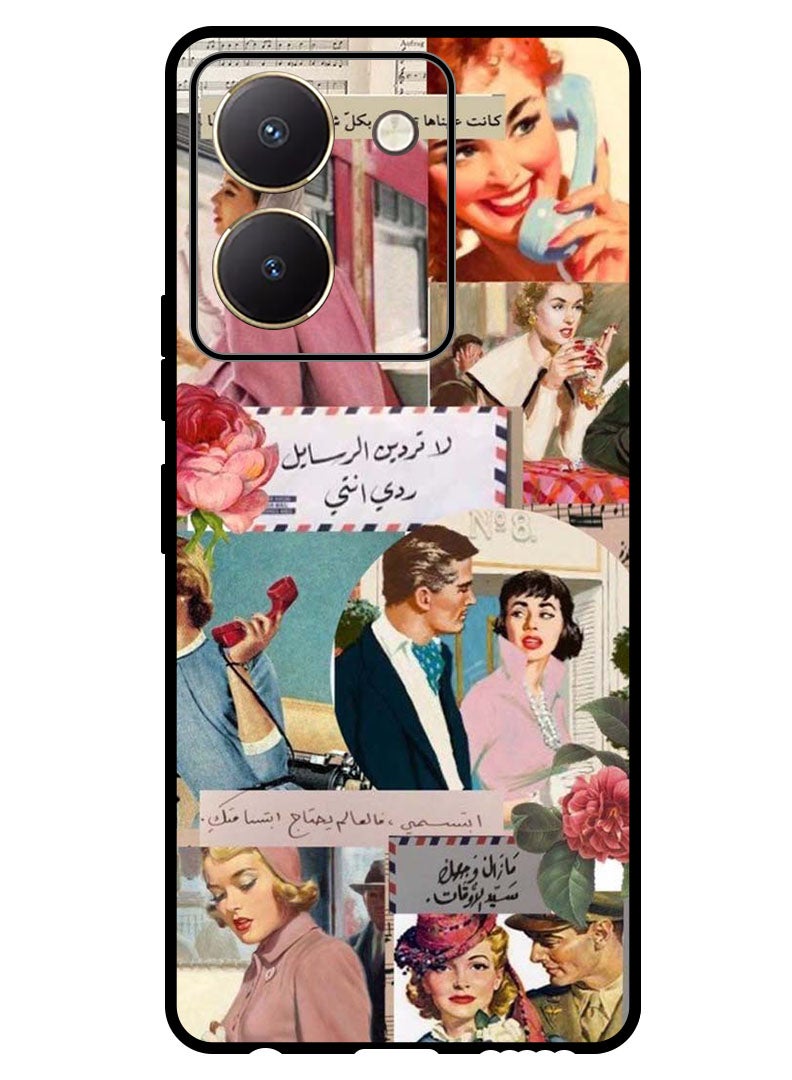 Theodor Protective Case Anti Scratch Shock Proof Bumper Cover For Vivo Y77t Vintage - Image 1