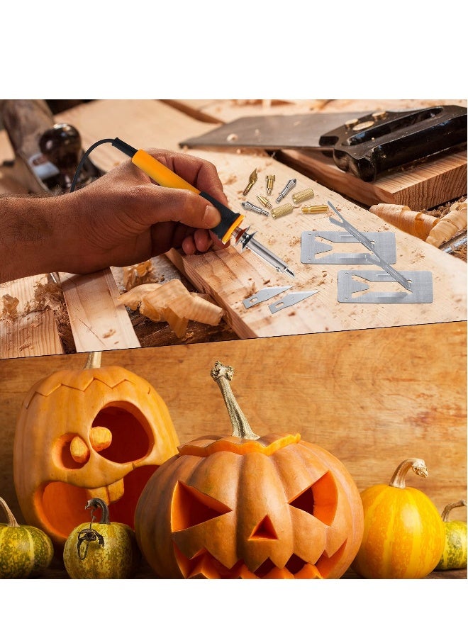 30 Pcs Versatile Electric Hot Knife Set for Cutting, Carving & Wood Burning - Ideal for Foam, Cloth & More - Image 3