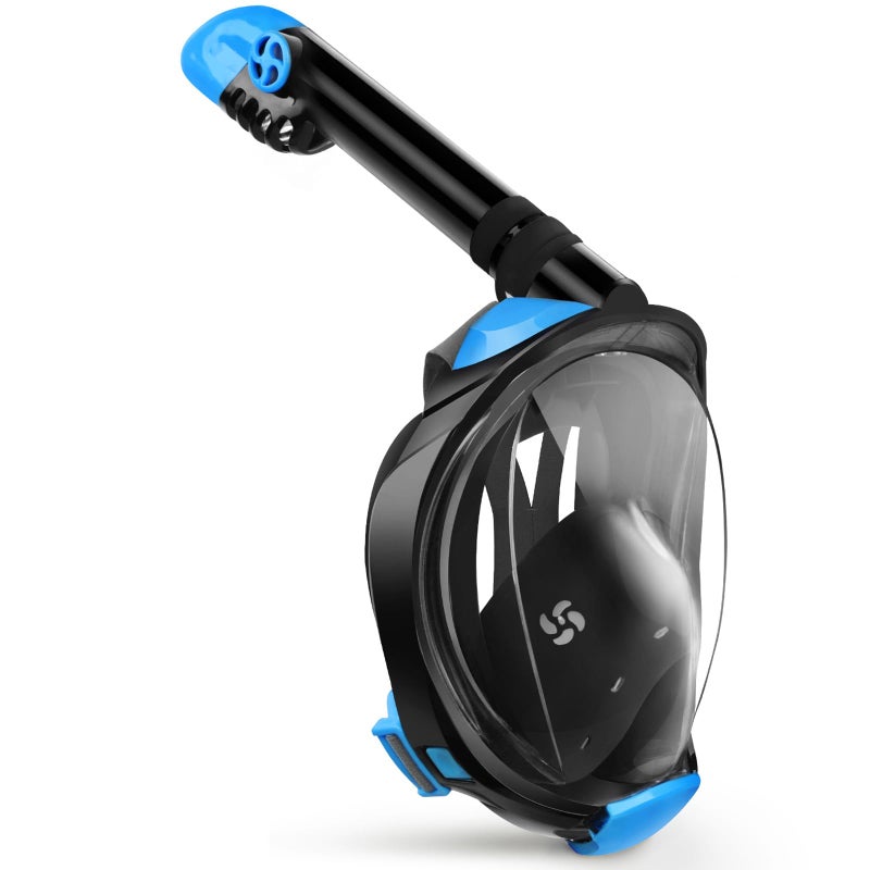 Greatever G2 Full Face Snorkel Mask with Latest Dry Top System,Foldable 180 Degree Panoramic View Snorkeling Mask with Camera Mount,Safe Breathing,Anti-Leaku0026Anti-Fog - Image 1