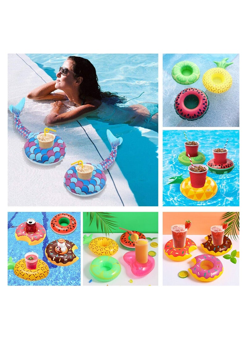 HALAMODO - 2 Pcs Inflatable Pool Float for Cups, Swimming Pool Drink Cup Holder, Cute Crab Shape, for Swimming Pools Party, Inflatable Pool Ride-Ons, Pool Rafts, Inflatable Ride-ons - Image 1