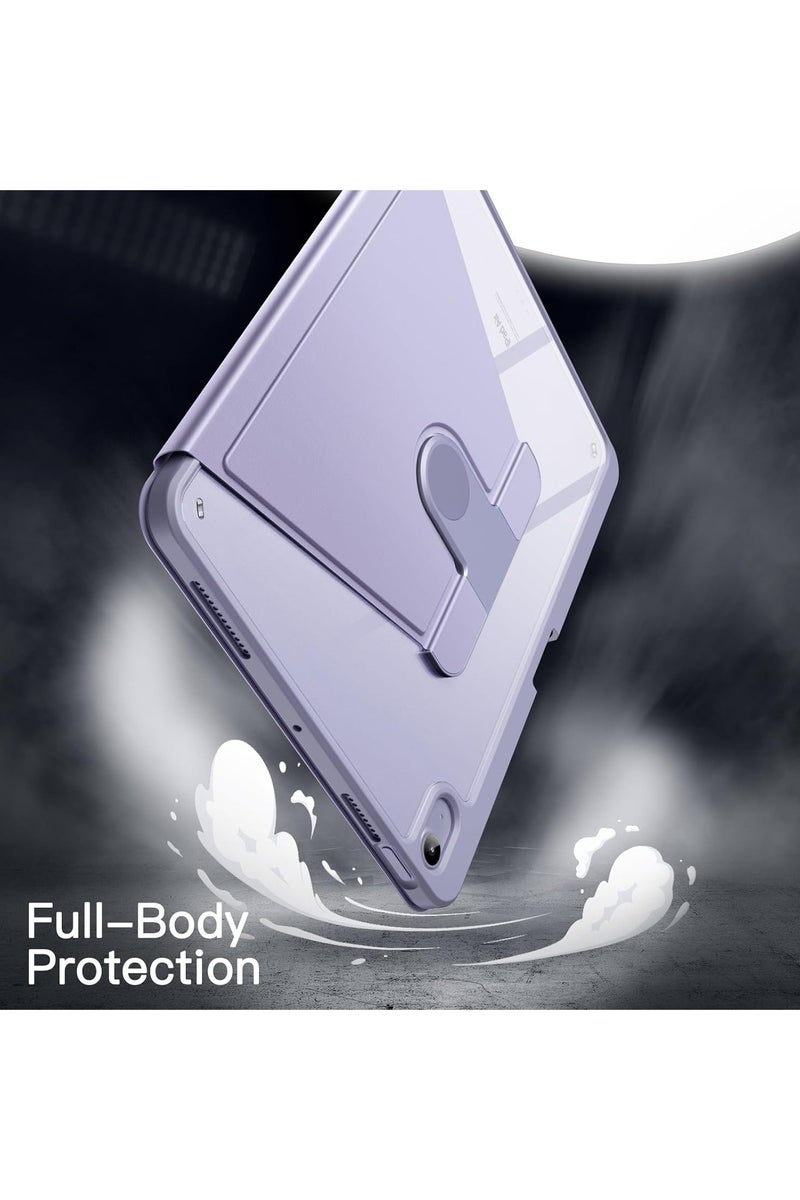 LEDIN Rotating Case for iPad Air 6th/5th/4th Generation (2024/2022/2020), with Pencil Holder,360 Degree Rotation Protective Stand Slim Cover Clear Back, Auto Wake/Sleep (iPad Air 4th/5th/6th) - Image 4