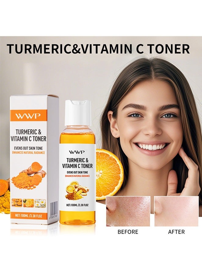 Turmeric Toner 100ml Deep Hydration, Tightens and Firms, Balances Skin Tone, Antioxidant-rich Formula, Gentle and Refreshing, Absorbs Quickly, Reduces Redness and Inflammation, Dark Spots  - Image 2