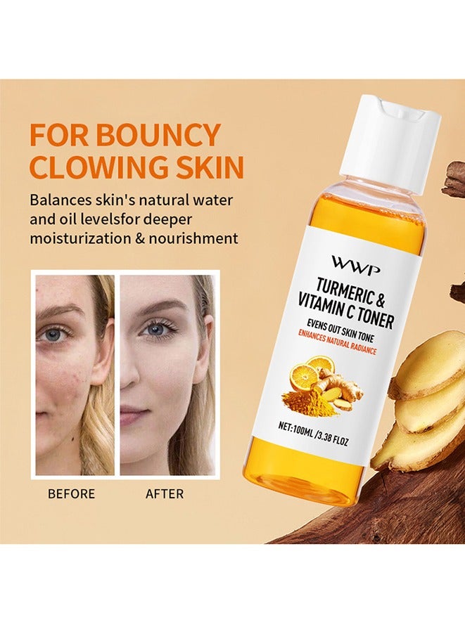 Turmeric Toner 100ml Deep Hydration, Tightens and Firms, Balances Skin Tone, Antioxidant-rich Formula, Gentle and Refreshing, Absorbs Quickly, Reduces Redness and Inflammation, Dark Spots  - Image 4