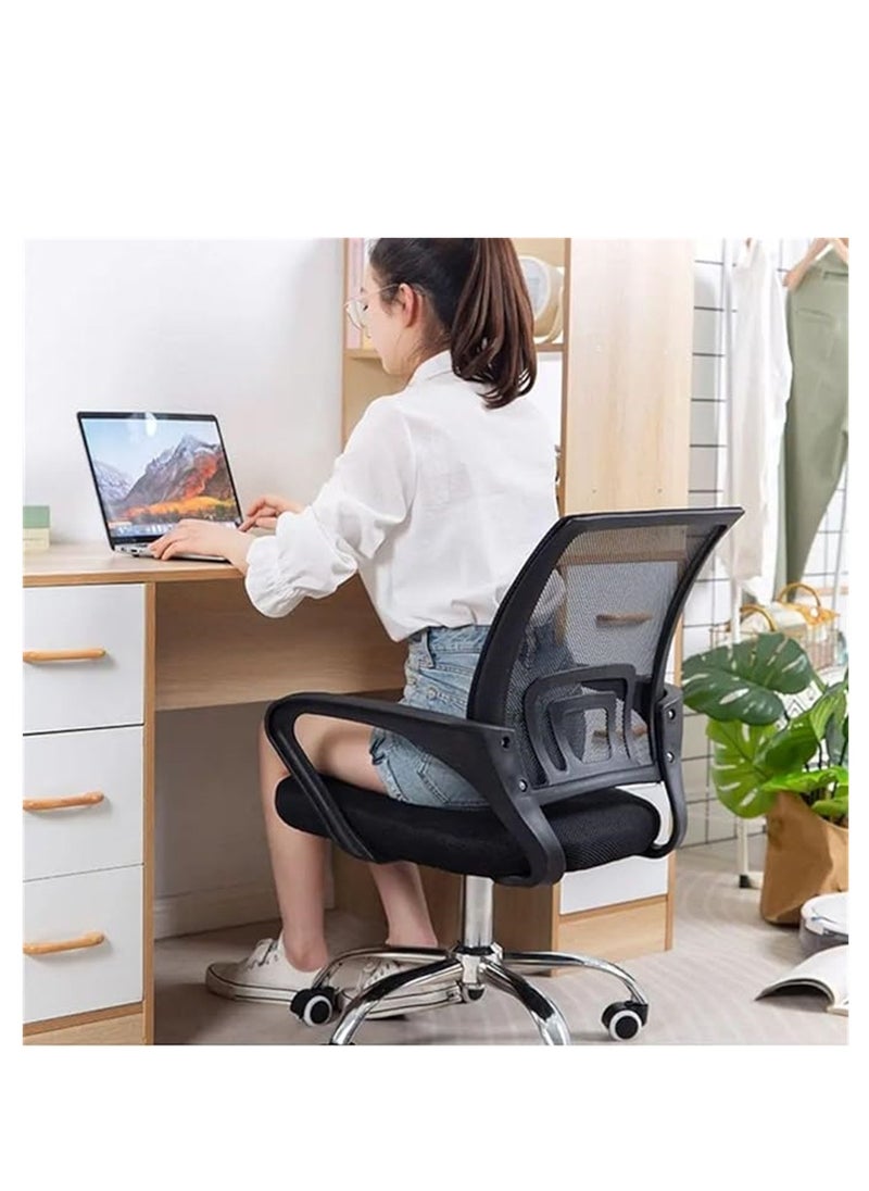 Generic - Office Chair with Ultimate Comfort Ergonomic Design Height Adjustable, Desk Chair Backrest Lumbar Support Black - Image 1