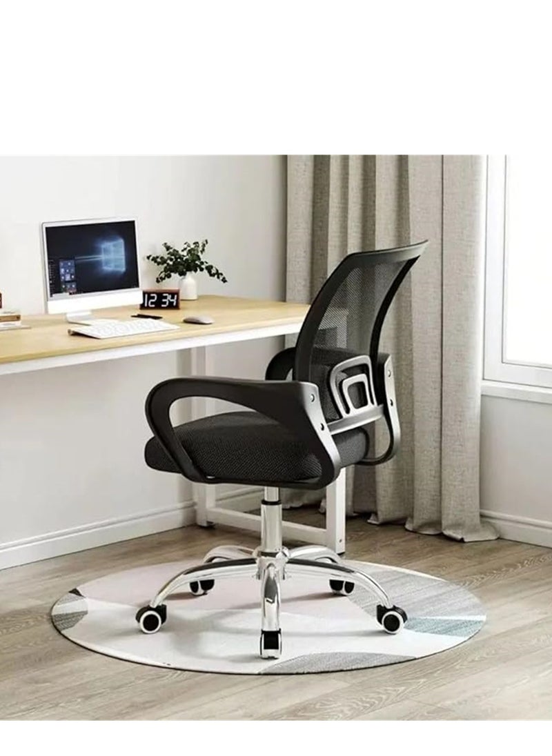 Generic - Office Chair with Ultimate Comfort Ergonomic Design Height Adjustable, Desk Chair Backrest Lumbar Support Black - Image 1