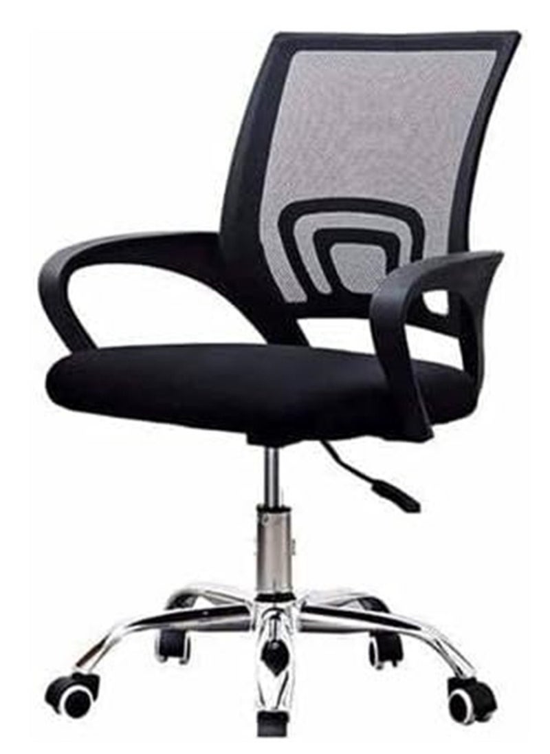 Generic - Office Chair with Ultimate Comfort Ergonomic Design Height Adjustable, Desk Chair Backrest Lumbar Support Black - Image 1