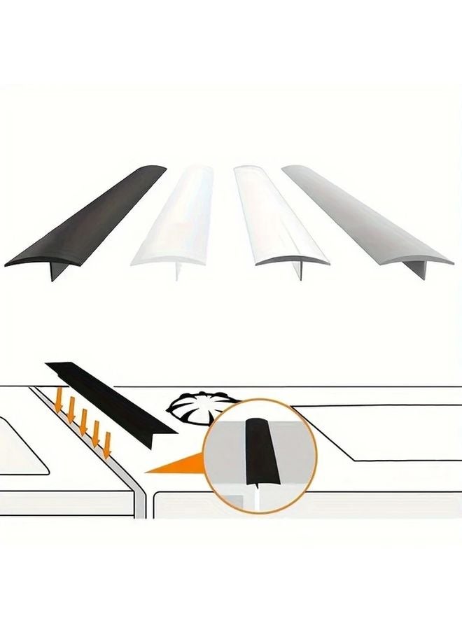 2pcs Transparent Heavy Duty Oven Cabinet Gap Covers Heat Resistant Easy Clean - Image 3