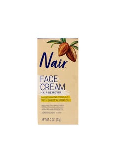 Nair Nair Hair Removal Cream for Face with Special Moisturizers, 2-Ounce Bottles (Pack of 4)  - Image 1